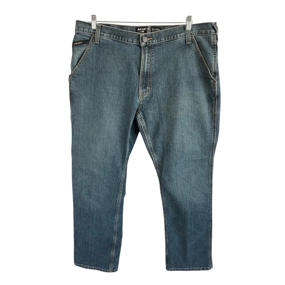 Ariat Rebar M4 DuraStretch Workhorse Jeans Mens 40x34 Relaxed Bootcut Workwear